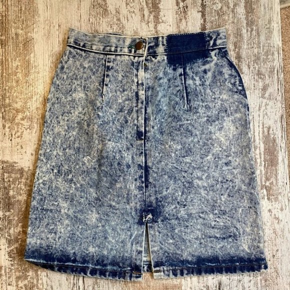 Vtg Gene Montesano for Bongo Stone Washed Skirt - Picture 2 of 6